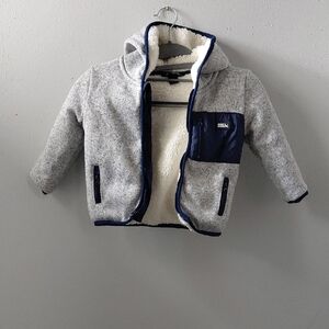 Eddie Bauer Kids White and Navy Jacket
